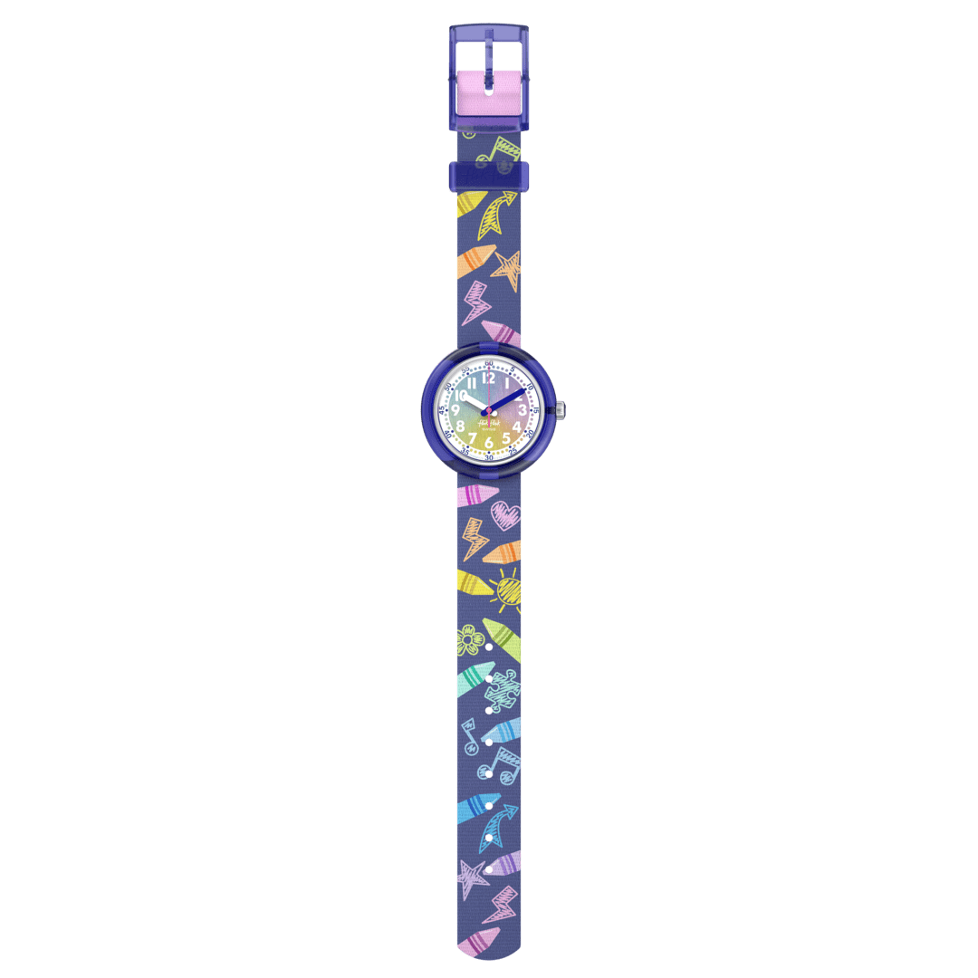 Orologio Flik Flak Rainbow Crayons