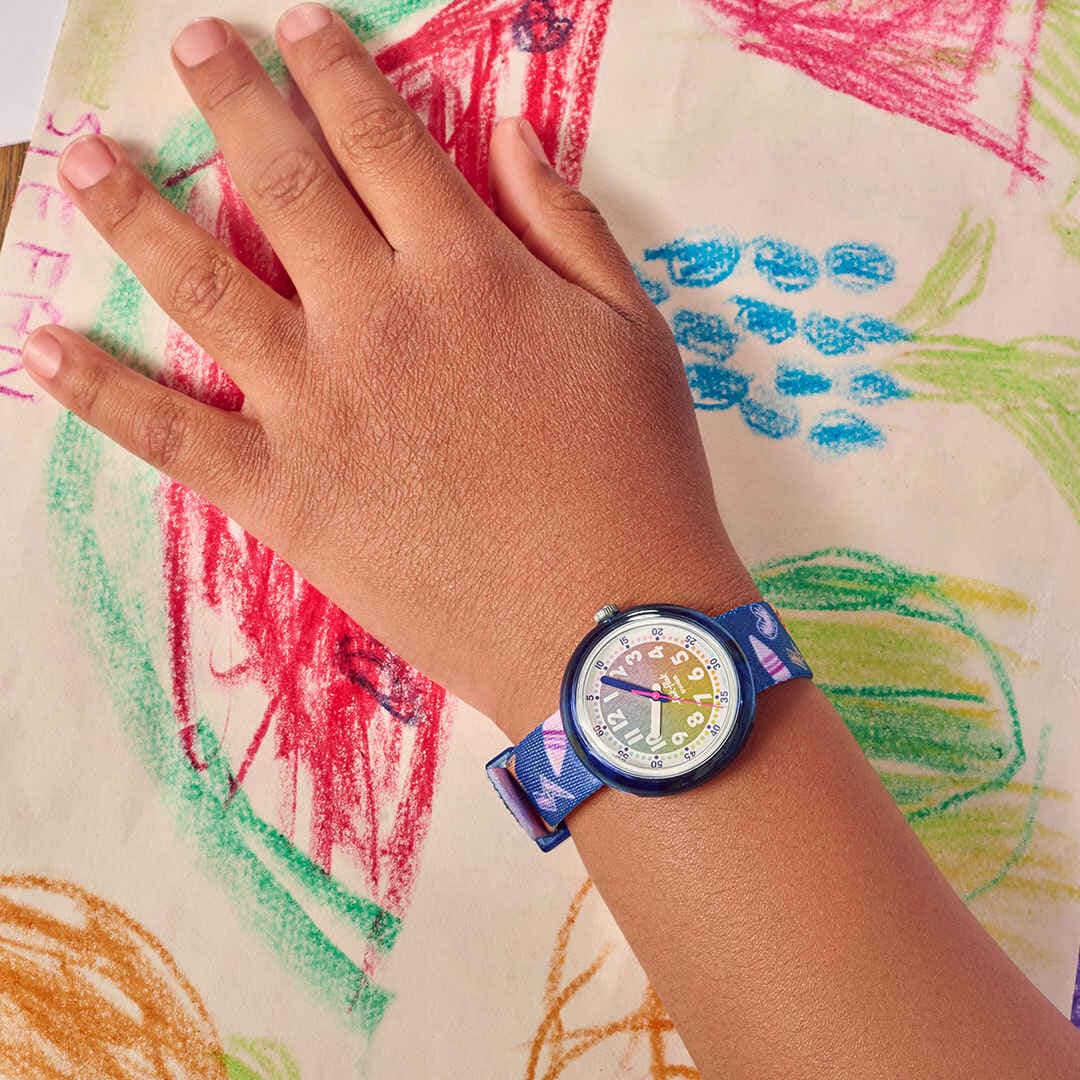 Orologio Flik Flak Rainbow Crayons