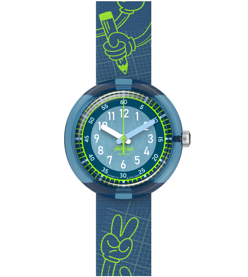 Orologio Flik Flak Code Talk