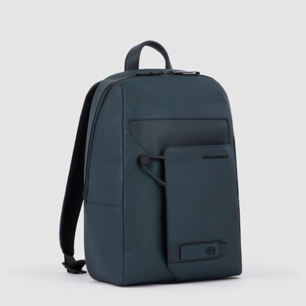 Zaini Piquadro Zaino Porta Pc Ipad In Pelle Verde