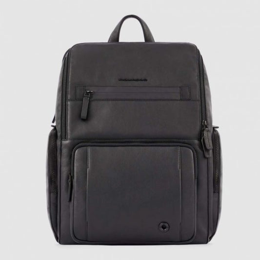 Zaini Piquadro Zaino Porta Pc Ipad In Pelle Nera