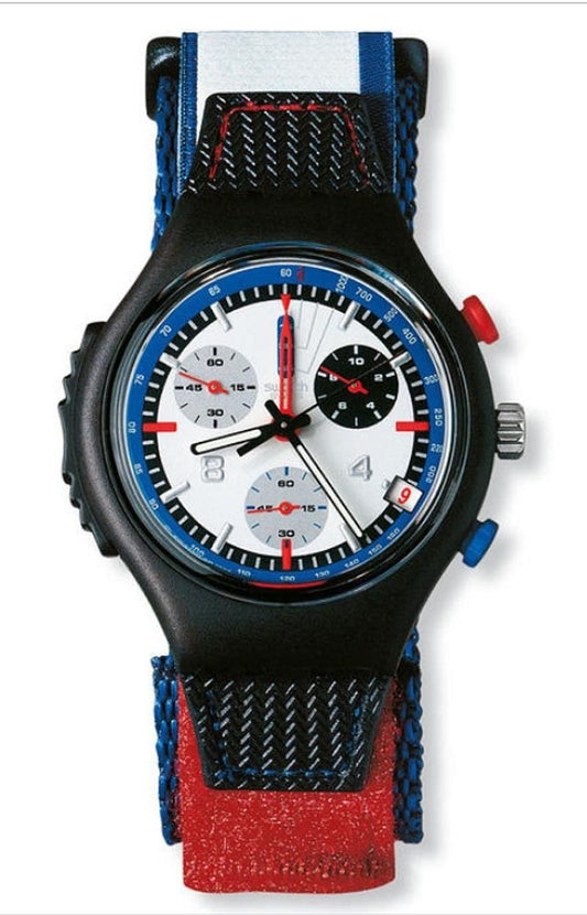 Orologio Swatch Fw Collection 1999 Blue Ring Chrono-Alarm