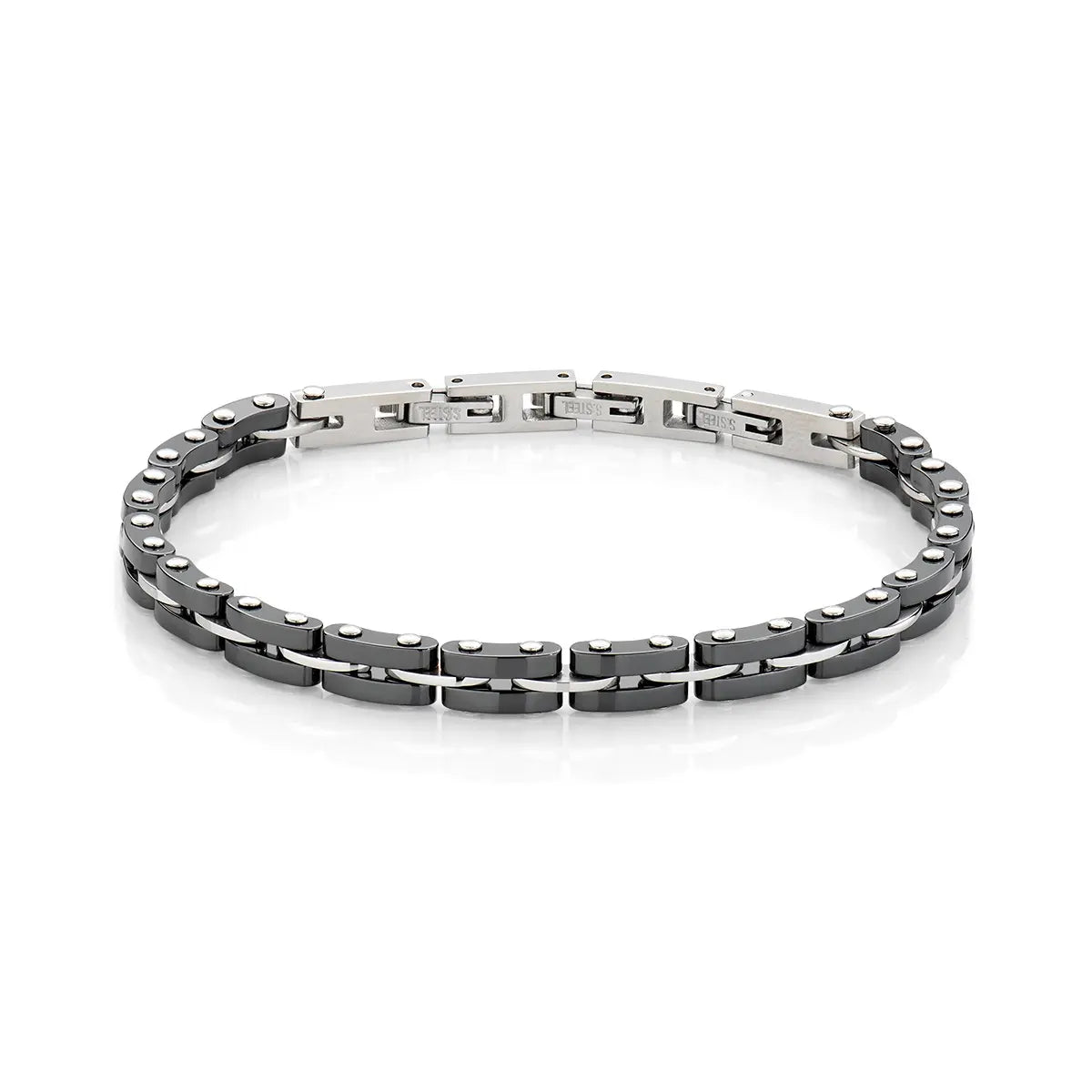 Bracciale Uomo Amen Metropolitan Acciaio/Pvd Nero