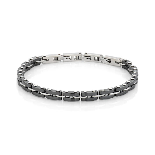Bracciale Uomo Amen Metropolitan Acciaio/Pvd Nero