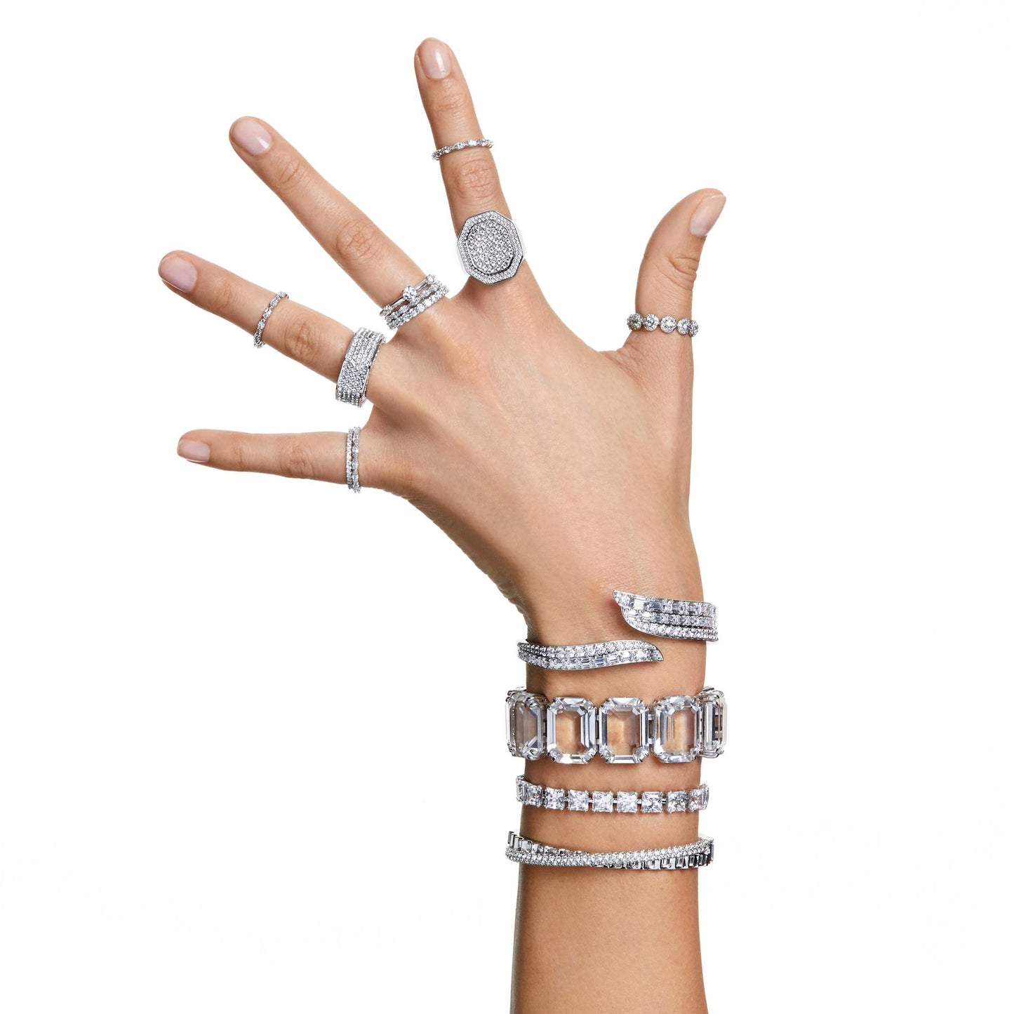 Anello cocktail Swarovski Dextera Signet - Misura 55