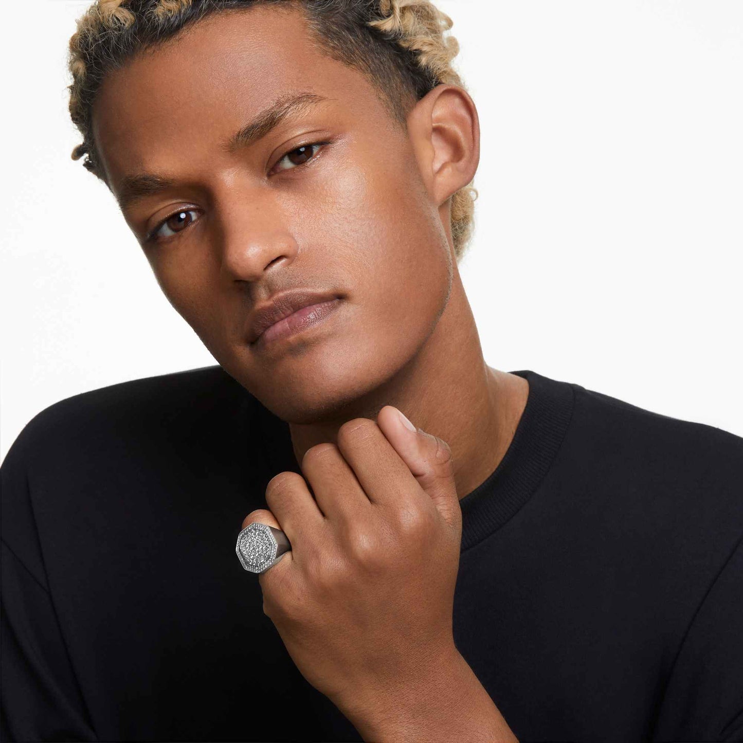 Anello cocktail Swarovski Dextera Signet - Misura 55