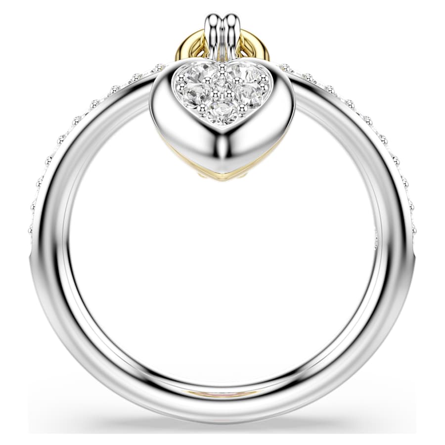 Anello Swarovski Idyllia Heart Taglio misto, Cuore, Rosa, Mix di finiture - Misura 55