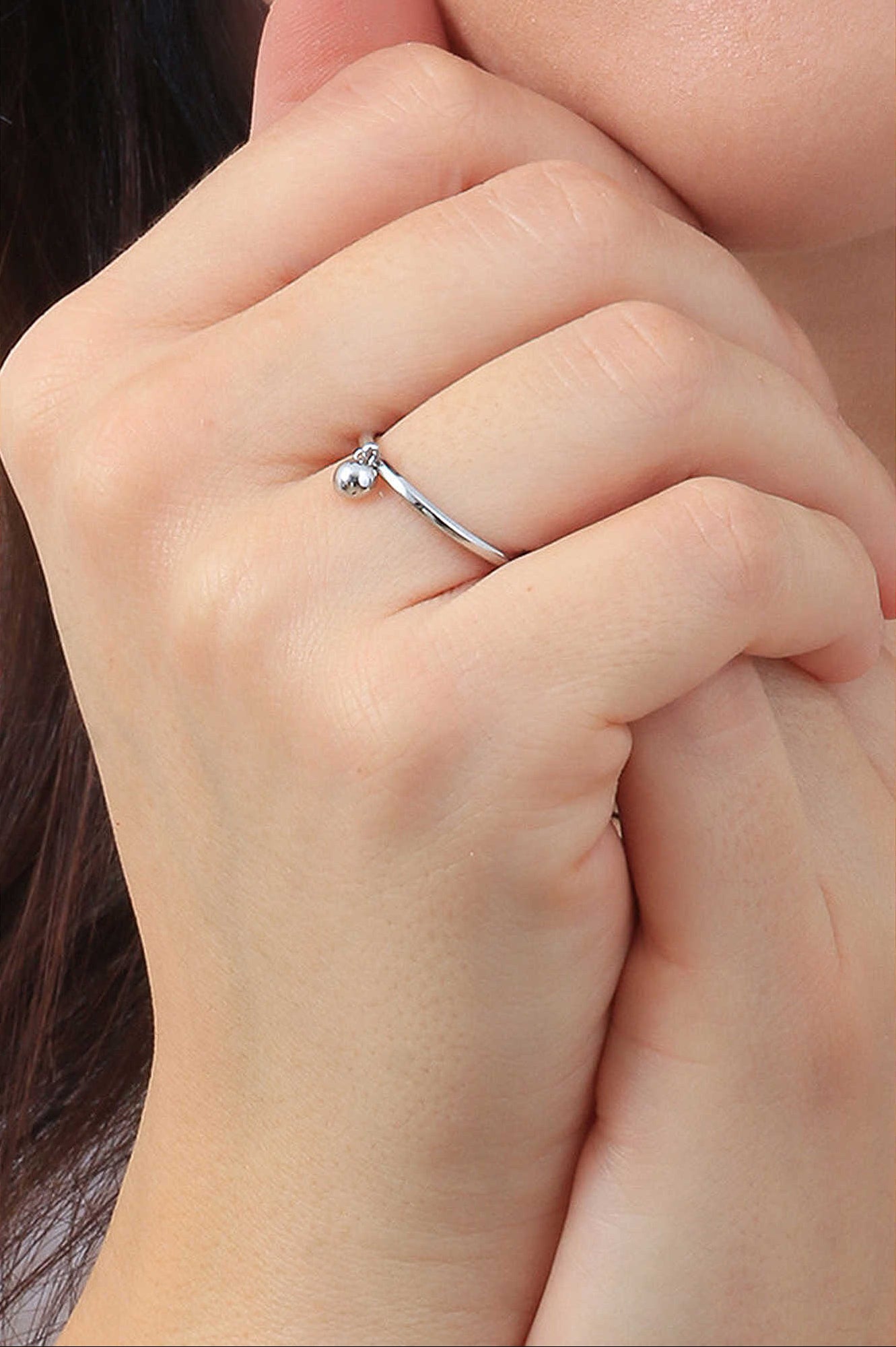 Anello Brosway Symphonia Acciaio Charm Cristallo - Misura 18