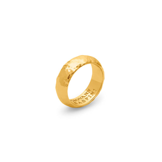 Anello Giovanni Raspini Nomad Send Bronzo Bagno D'Oro 18 Kt - Misura 14
