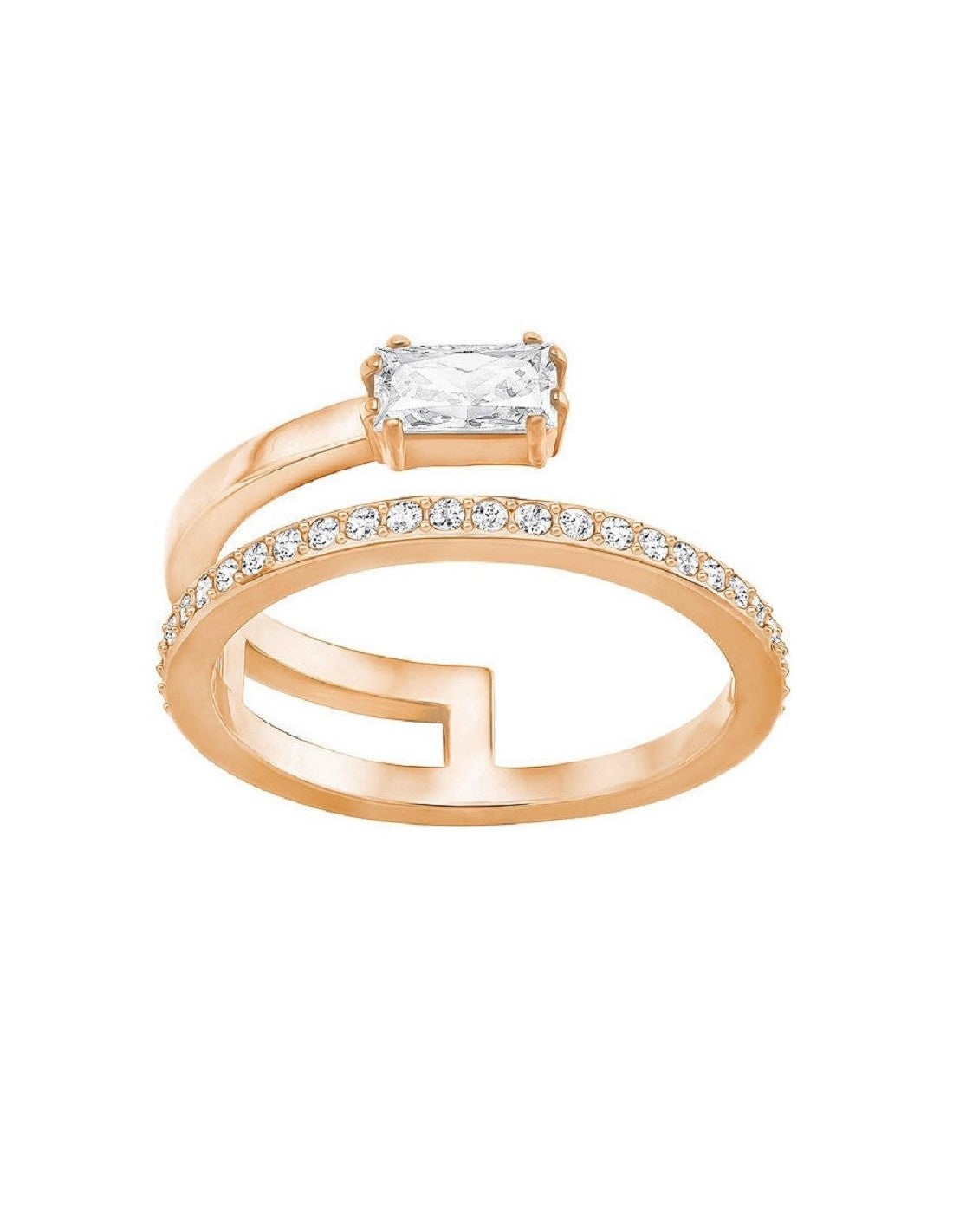 Anello Swarovski Gray Rose - Misura 55