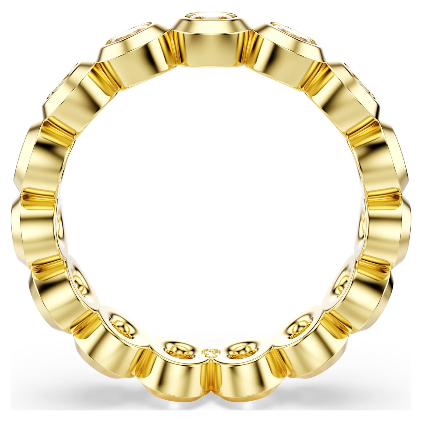 Anello Swarovski Imber Taglio Round, Bianco, Placcato color oro