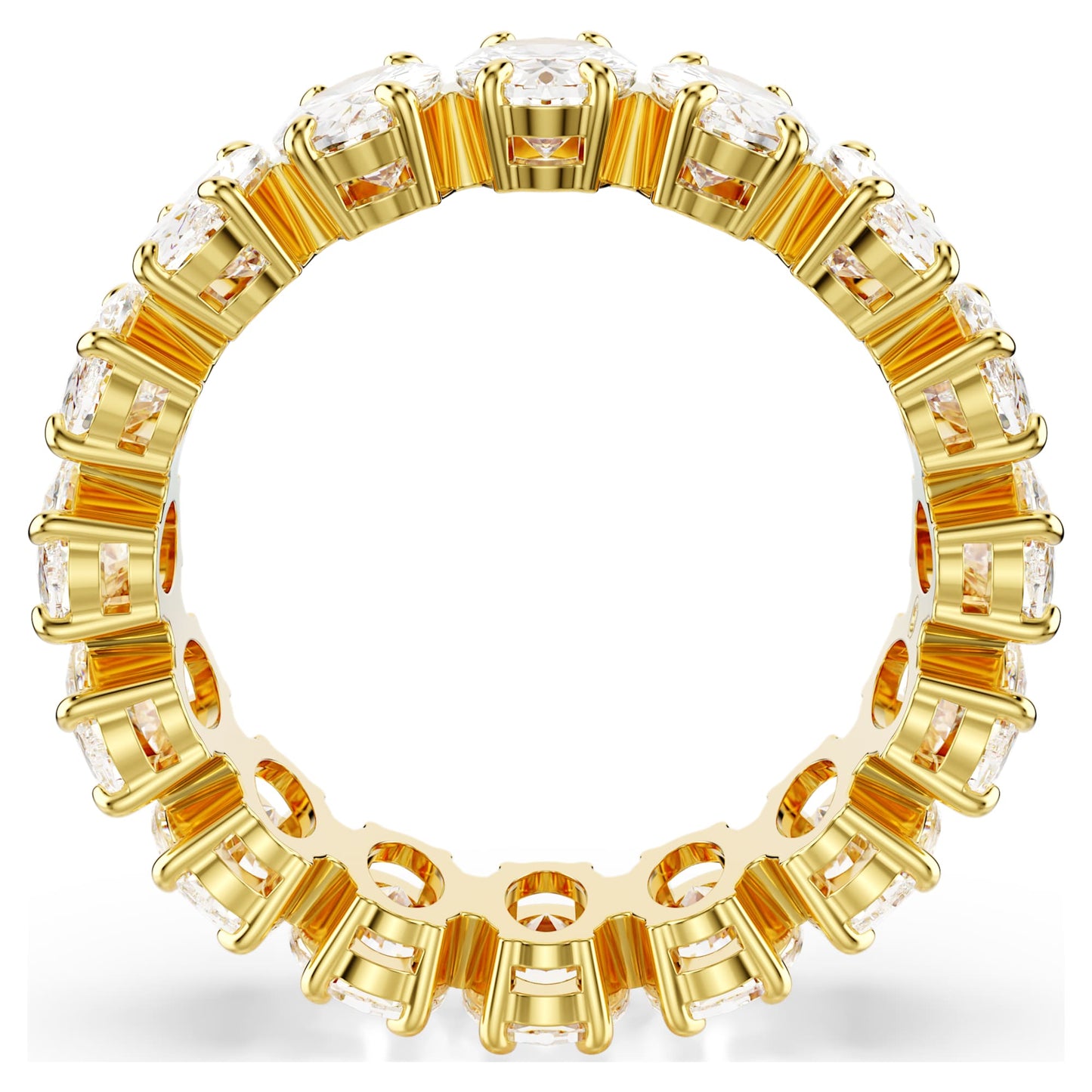 Anello Swarovski Matrix Taglio Oval, Bianco, Placcato color oro