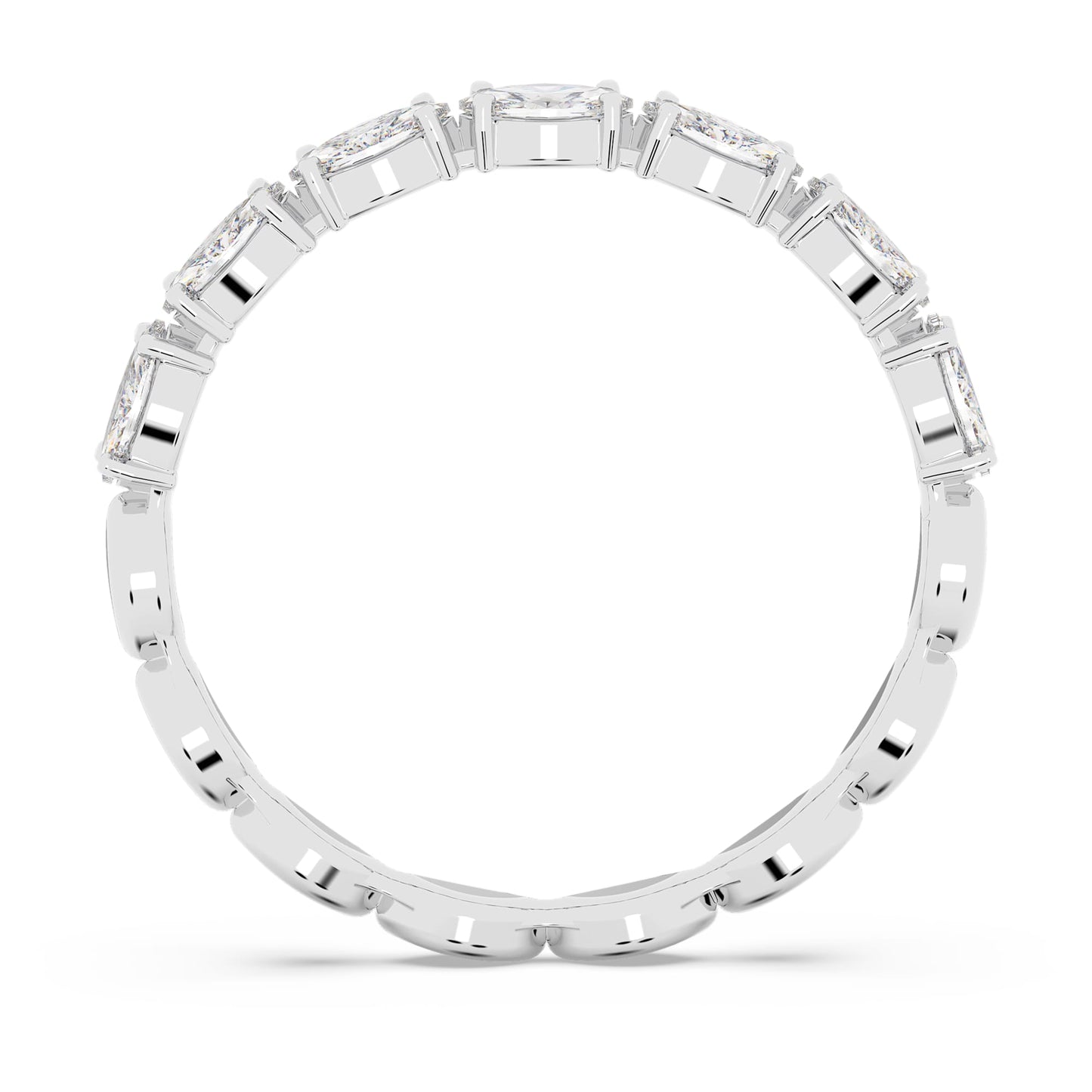 Anello Swarovski Matrix Vittore Taglio Marquise, Bianco, Placcato rodio