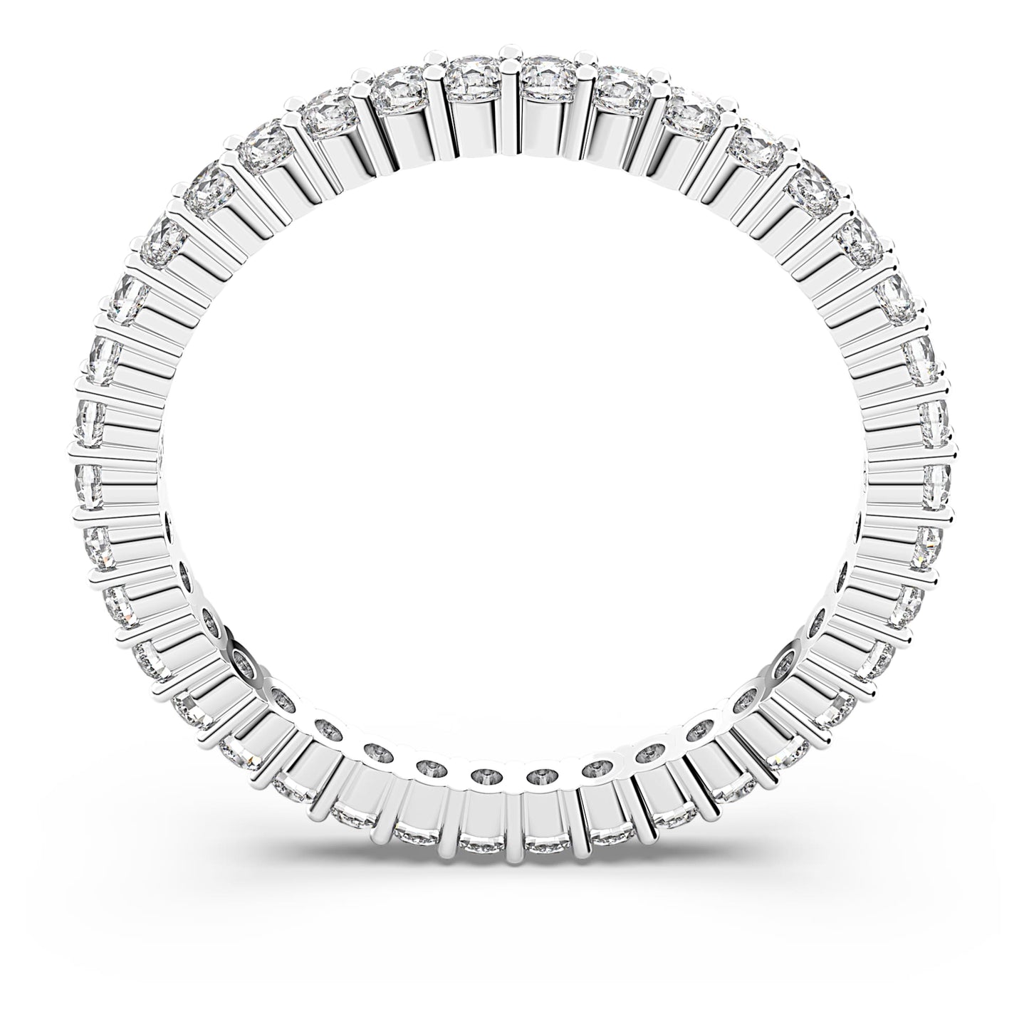 Anello Swarovski Matrix Vittore Taglio Round, Bianco, Placcato color argento