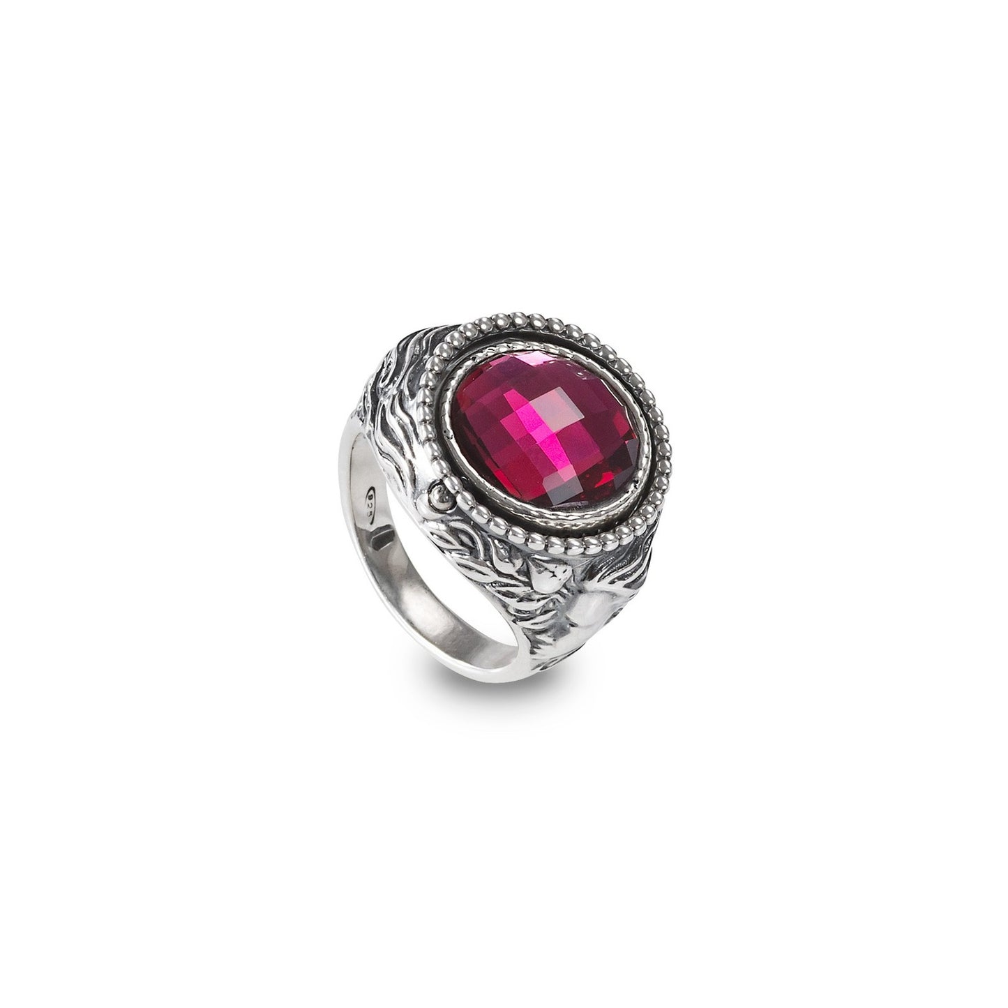 Anello Gerardo Sacco Mesi Reverse Argento Febbraio - Misura 16