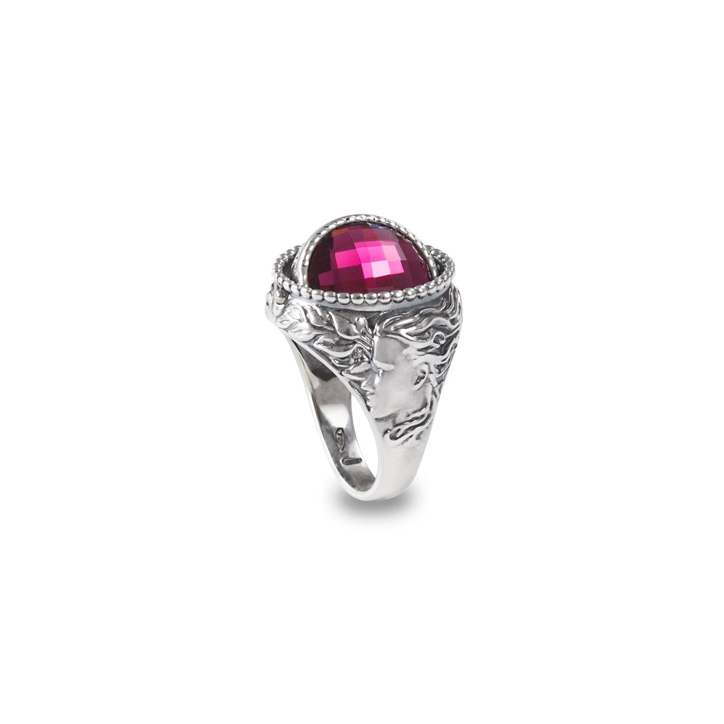 Anello Gerardo Sacco Mesi Reverse Argento Febbraio - Misura 16