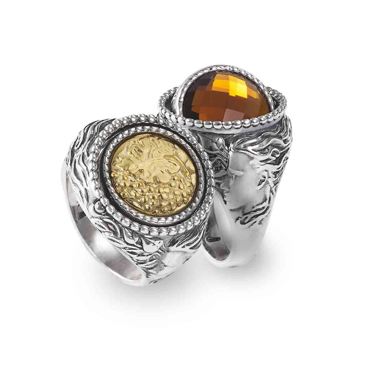 Anello Gerardo Sacco Mesi Reverse Argento Mese Settembre Autunno - Misura 16