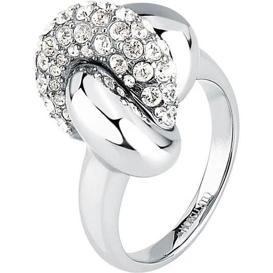 Anello Morellato Legame Acciaio Nodo Con Cristalli - Misura 16