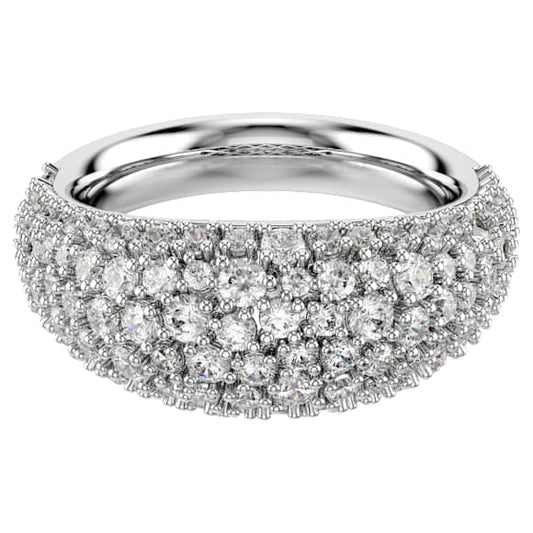Anello Swarovski Sublima Bianco, Placcato rodio - Misura 58