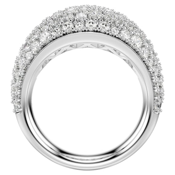Anello Swarovski Sublima Bianco, Placcato rodio - Misura 55