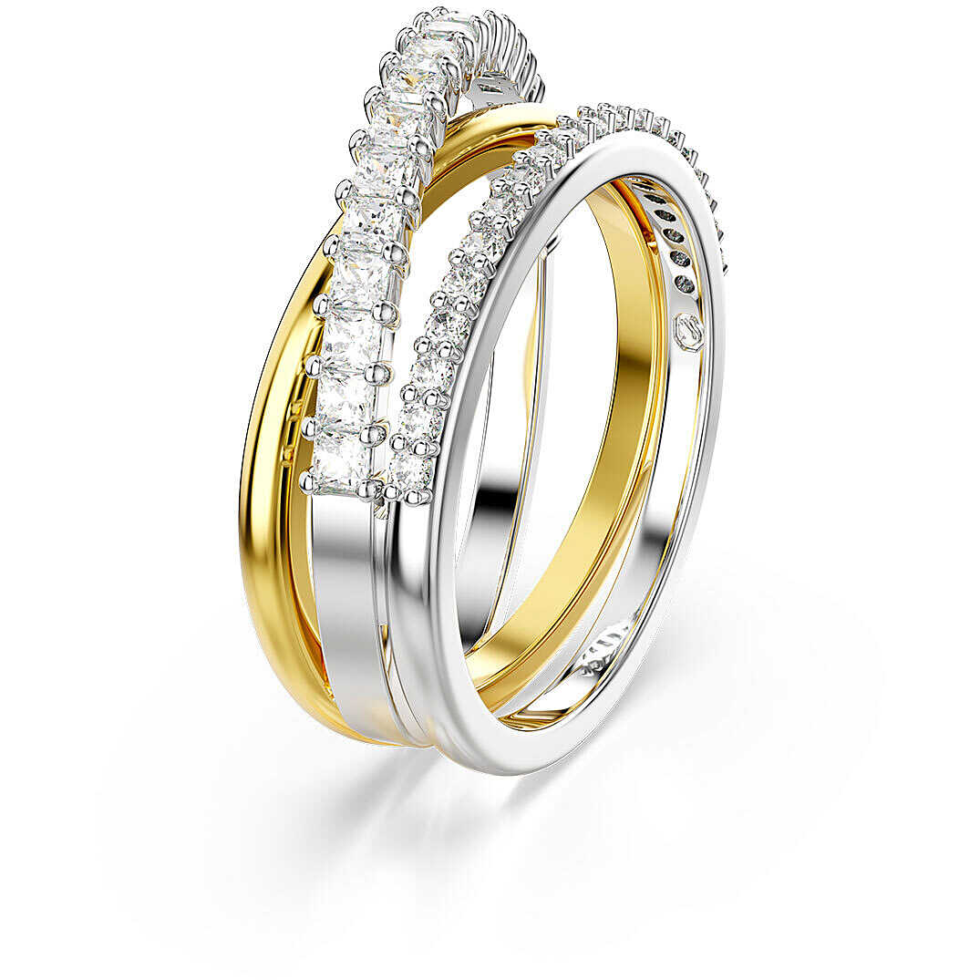 Anello Swarovski Hyperbola 3 Band - Misura 60