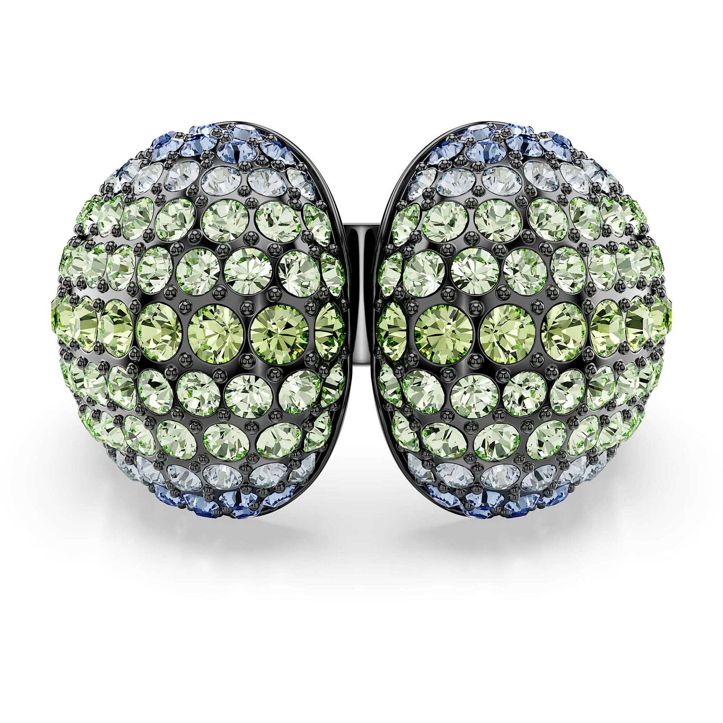 Anello Swarovski Sublima Taglio round, multicolore, placcato rutenio - Misura 55