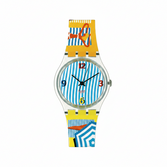 Orologio Swatch Ss Originals Watch Bikini Beach con Cappello GZS 35