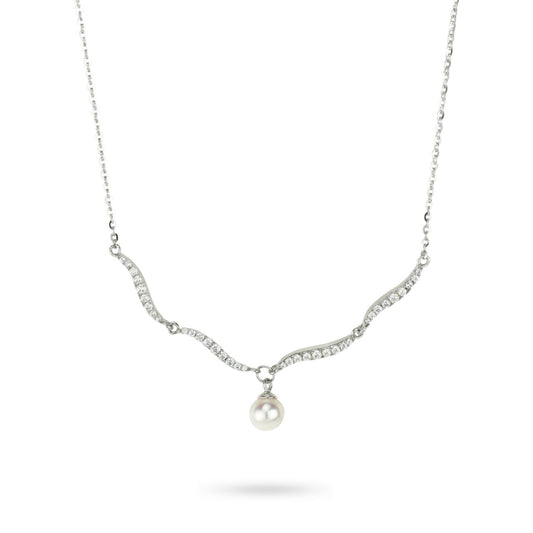 Collana Boccadamo Sophie Argento Zirconi e Perle