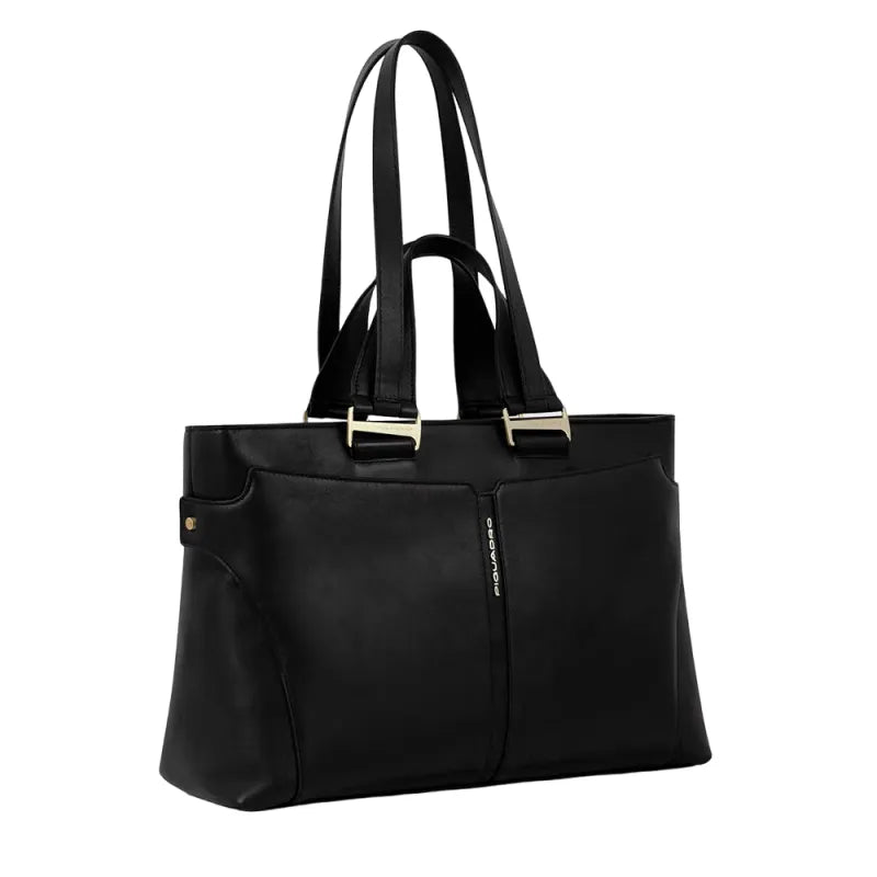 Borse Piquadro Borsa Donna Porta Pc Ipad Quattro Manici Pelle Nera