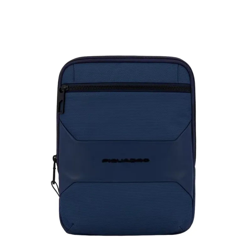 Borselli Piquadro Borsello Grande Porta Ipad Tessuto Blu Inserto Pelle