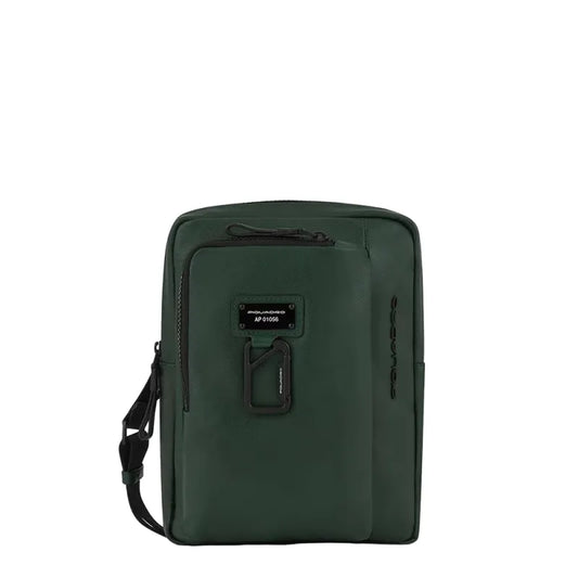 Borselli Piquadro Borsello Grande Porta Ipad Pelle Verde Scuro