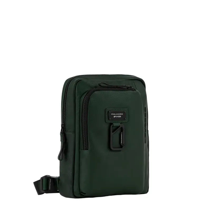 Borselli Piquadro Borsello Grande Porta Ipad Pelle Verde Scuro