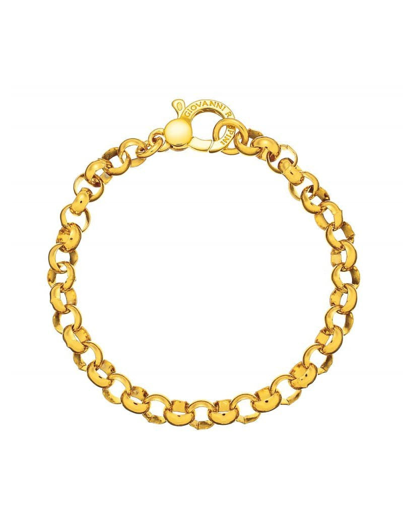 Bracciale Giovanni Raspini Basi Rolò Grande Dorato Con Moschettone
