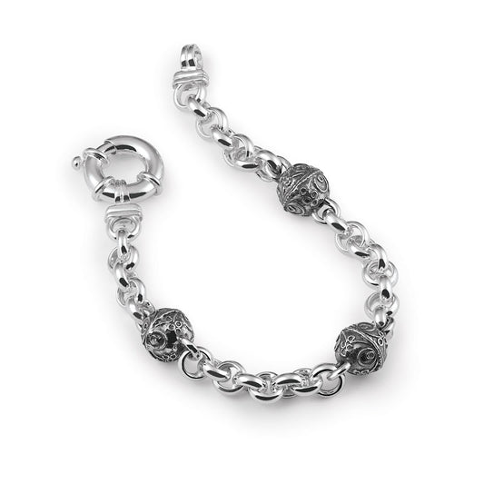 Bracciale Gerardo Sacco Mito-Classici Argento con Sinacoli