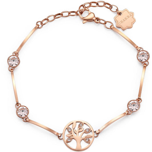 Bracciale Brosway Chakra Mistici Pvd Oro Rosa Con Cristalli