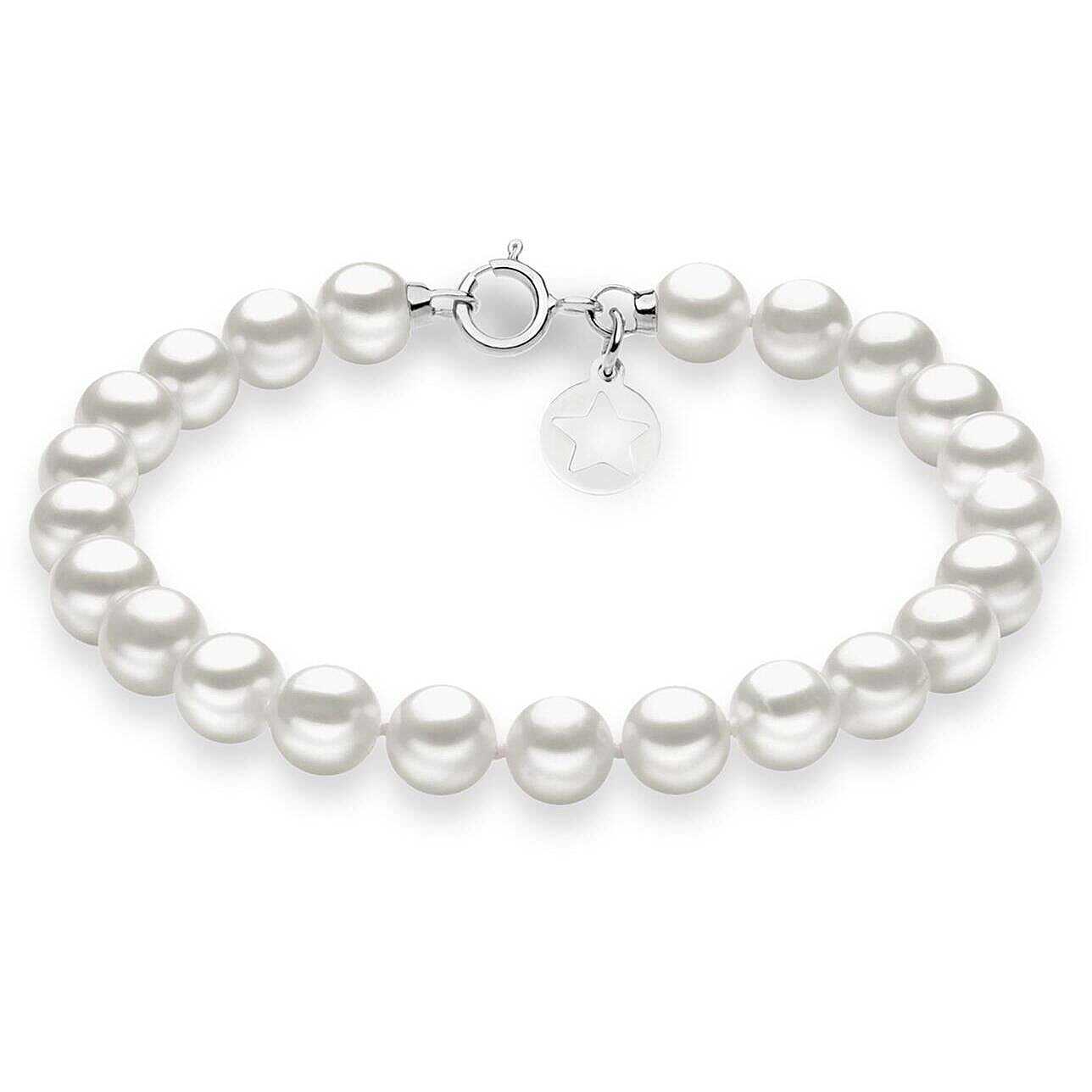 Bracciale Comete Fili Perle Acquadolce Oro 18 Kt