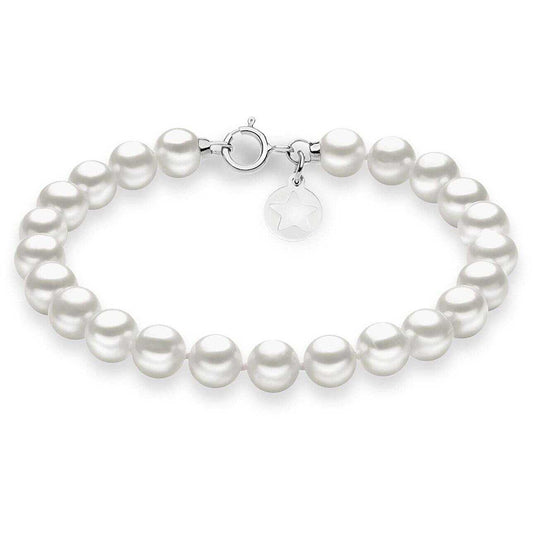 Bracciale Comete Fili Perle Acquadolce Oro 18 Kt