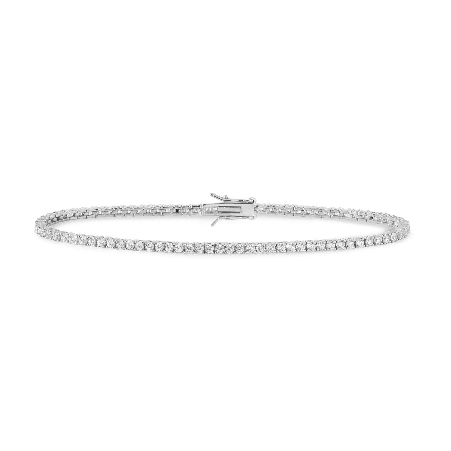 Bracciale Tennis Comete Farfalle Argento Zirconi