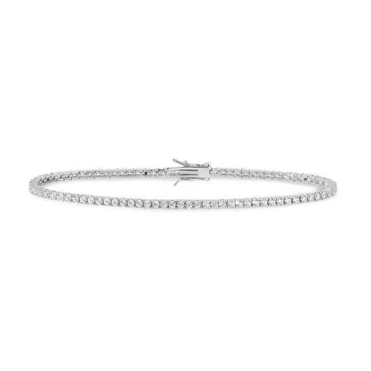 Bracciale Tennis Comete Farfalle Argento Zirconi