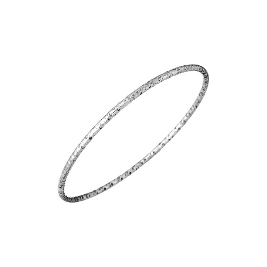 Bracciale Rigido Giovanni Raspini Charm Basi Bangle Martellato 60 mm