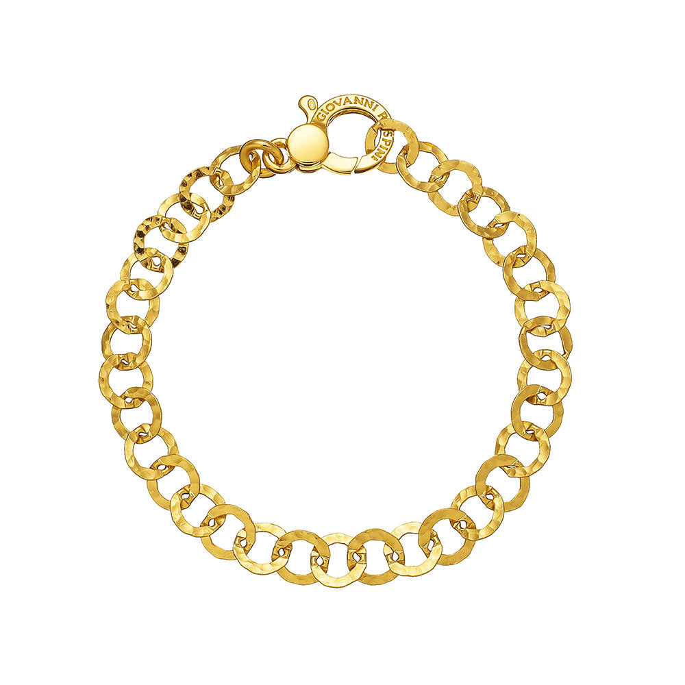 Bracciale Giovanni Raspini Basi Catena Capri Dorato Con Moschettone