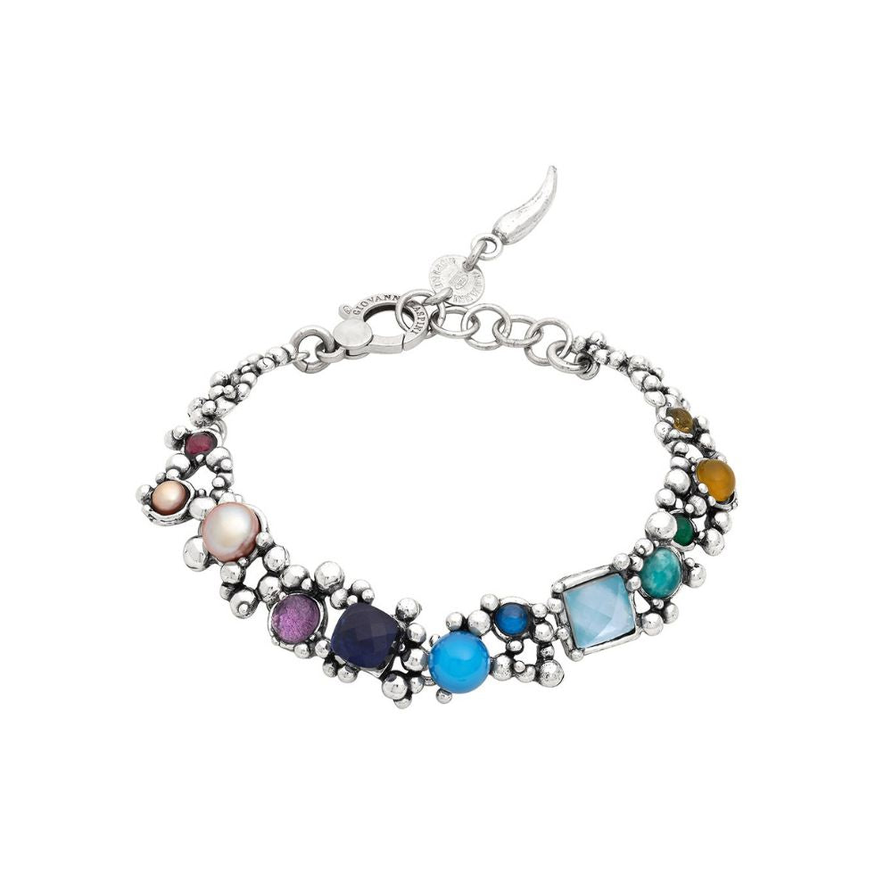Bracciale Giovanni Raspini Cocktail Argento 925 Pietre naturali Gemme e Perle