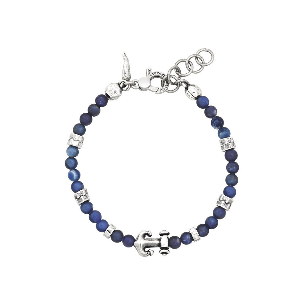 Bracciale Uomo Giovanni Raspini Tango Ancora e Sodalite Cm.20