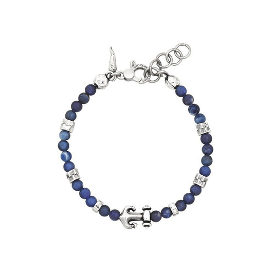 Bracciale Uomo Giovanni Raspini Tango Ancora e Sodalite Cm.20