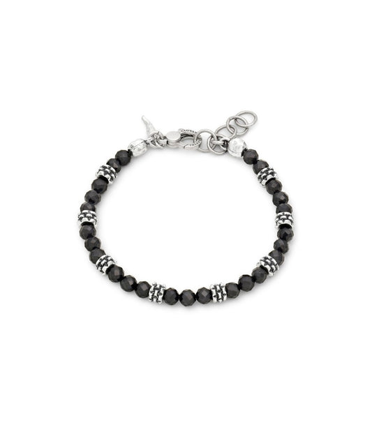 Bracciale Uomo Giovanni Raspini Tango Spinello Nero Borchie
