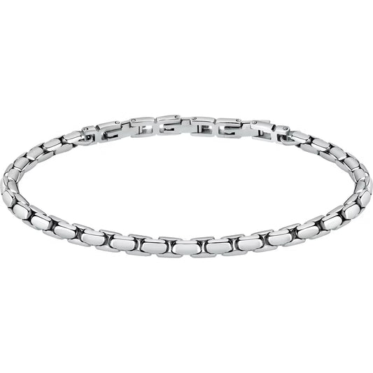 Bracciale Uomo Morellato Catene Maglia Tubolare Acciaio