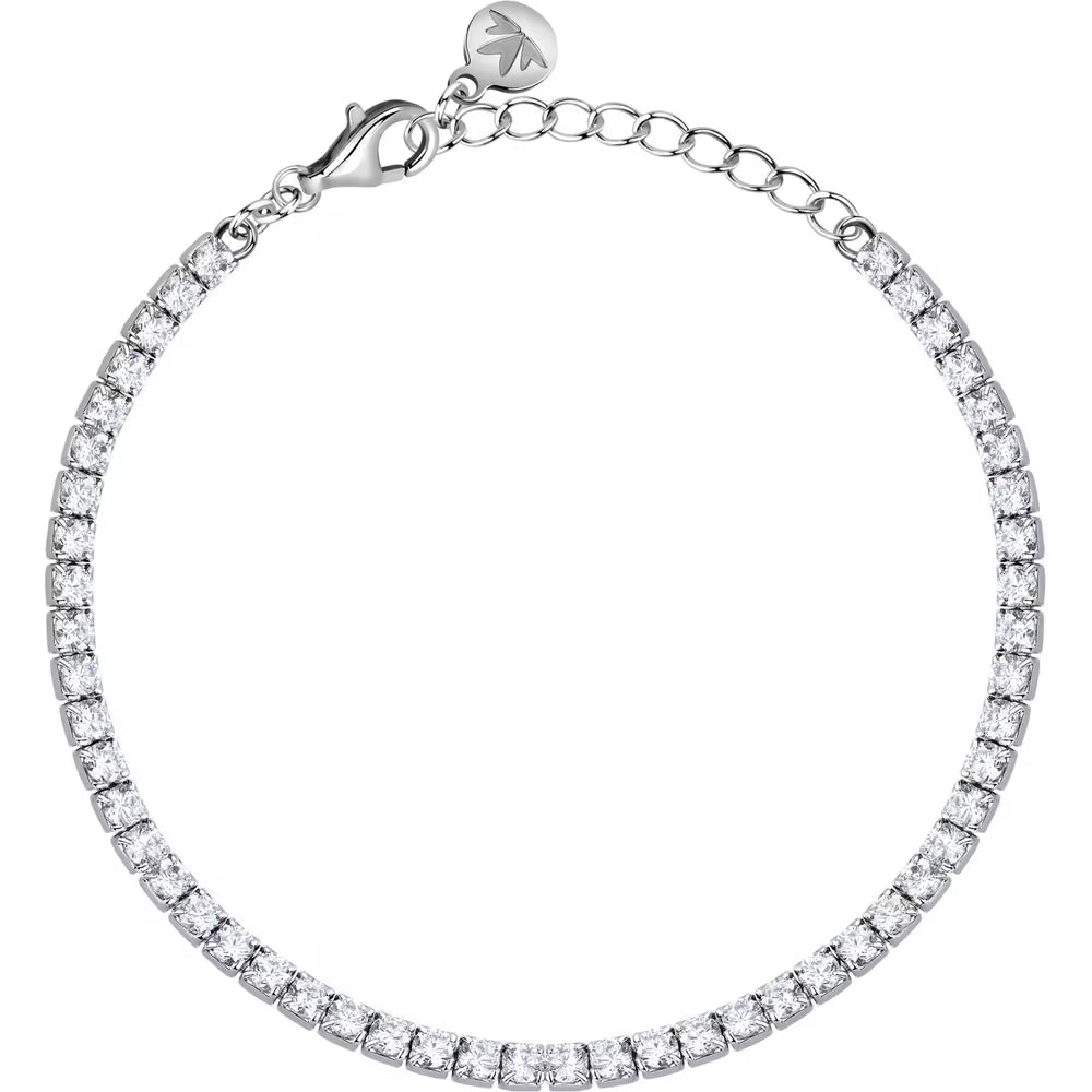 Bracciale Morellato Infinito Argento Tennis Con Zirconi