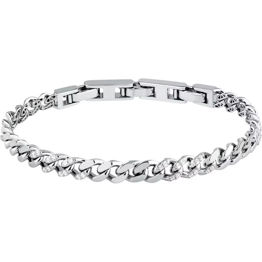 Bracciale Morellato Trame Argento Grumetta Zirconi