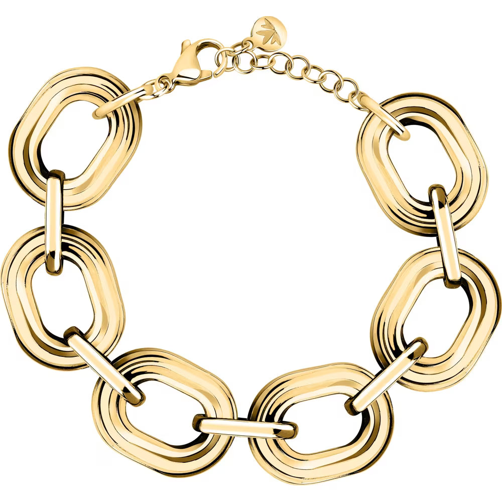 Bracciale Morellato Vintage Bold Pvd Oro A Maglie Ovali Doppie