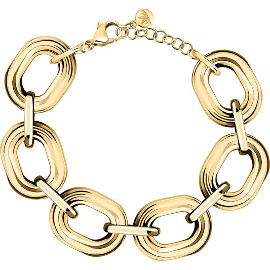 Bracciale Morellato Vintage Bold Pvd Oro A Maglie Ovali Doppie